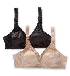 Bali Double Support Cool Comfort Wirefree Bra - 2 Pack 3820PK -Wacoal Shop bali bal001 3820pk cs2