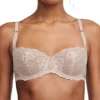 Chantelle Champs Elysees Lace Unlined Demi Bra 2605 -Wacoal Shop chantelle cha001 2605 gs