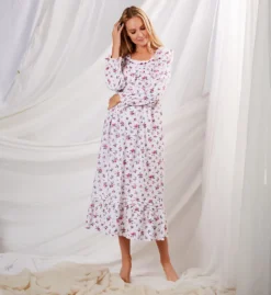 Eileen West Flannel Long Sleeve Ballet Nightgown 5025062 -Wacoal Shop eileen west eilw01 5025062 cs3