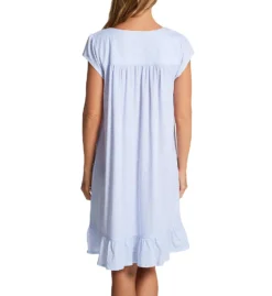 Eileen West 100% Cotton Knit Cap Sleeve Short Floral Gown 5025081 -Wacoal Shop eileen west eilw01 5025081 bs