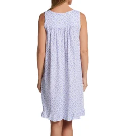 Eileen West 100% Cotton Jersey Knit Sleeveless Short Gown 5026608 -Wacoal Shop eileen west eilw01 5026608 bs