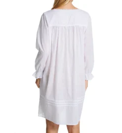 Eileen West Sheer Stripe Long Sleeve Button Front Robe 5125044 -Wacoal Shop eileen west eilw01 5125044 bs