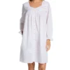 Eileen West Sheer Stripe Long Sleeve Button Front Robe 5125044 -Wacoal Shop eileen west eilw01 5125044 gs