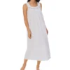 Eileen West 100% Cotton Stripe Sleeveless Ballet Gown 5220079 -Wacoal Shop eileen west eilw01 5220079 gs
