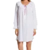 Eileen West Short Long Sleeve Nightgown 5320126 -Wacoal Shop eileen west eilw01 5320126 gs