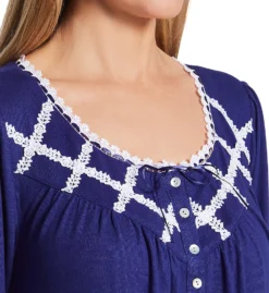 Eileen West Brushed Sweater Knit Long Sleeve Short Nightgown 5325059 -Wacoal Shop eileen west eilw01 5325059 cs1