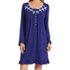 Eileen West Brushed Sweater Knit Long Sleeve Short Nightgown 5325059 -Wacoal Shop eileen west eilw01 5325059 gs