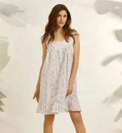 Eileen West 100% Cotton Woven Lawn Sleeveless Short Chemise 5325094 -Wacoal Shop eileen west eilw01 5325094 cs6