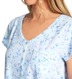 Eileen West 100% Cotton Jersey Knit Short Sleeve Nightgown 5326606 -Wacoal Shop eileen west eilw01 5326606 cs2