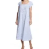 Eileen West 100% Cotton Jersey Knit Cap Sleeve Long Gown 5425087 -Wacoal Shop eileen west eilw01 5425087 gs