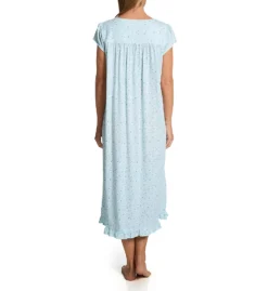 Eileen West 100% Cotton Jersey Knit Cap Sleeve Long Gown 5425090 -Wacoal Shop eileen west eilw01 5425090 bs