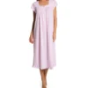 Eileen West 100% Cotton Jersey Knit Cap Sleeve Long Gown 5426602 -Wacoal Shop eileen west eilw01 5426602 gs