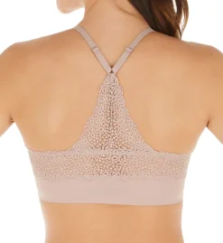 Maidenform Pure Comfort V-Neck Pullover Lace Back Bra DM7679 -Wacoal Shop maidenform mai001 dm7679 bs