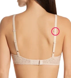 Wacoal Halo Lace Molded Underwire Bra With J-Hook 851205 -Wacoal Shop wacoal wac001 851205 bs