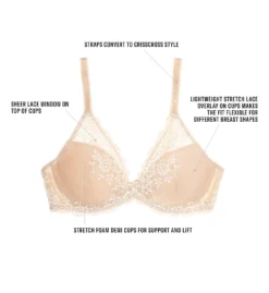 Wacoal Embrace Lace Plunge Underwire Bra 853291 -Wacoal Shop wacoal wac001 853291 cs3