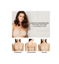 Wacoal Halo Lace Strapless Bra 854205 -Wacoal Shop wacoal wac001 854205 cs2