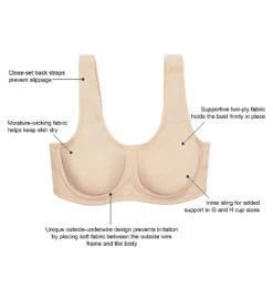 Wacoal Simone Underwire Sports Bra 855170 -Wacoal Shop wacoal wac001 855170 cs6